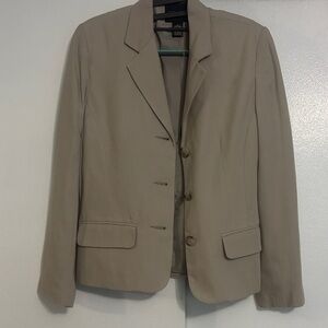 Classic Women's Tailored Blazer in Taupe by Liz Claiborne
